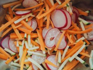 Rezept // bunter Kichererbsen Salat